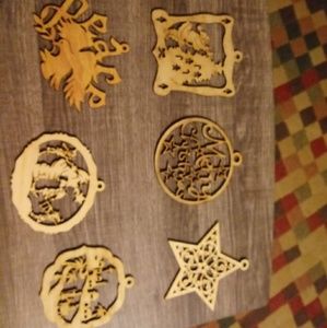 Wooden Christmas Ornaments